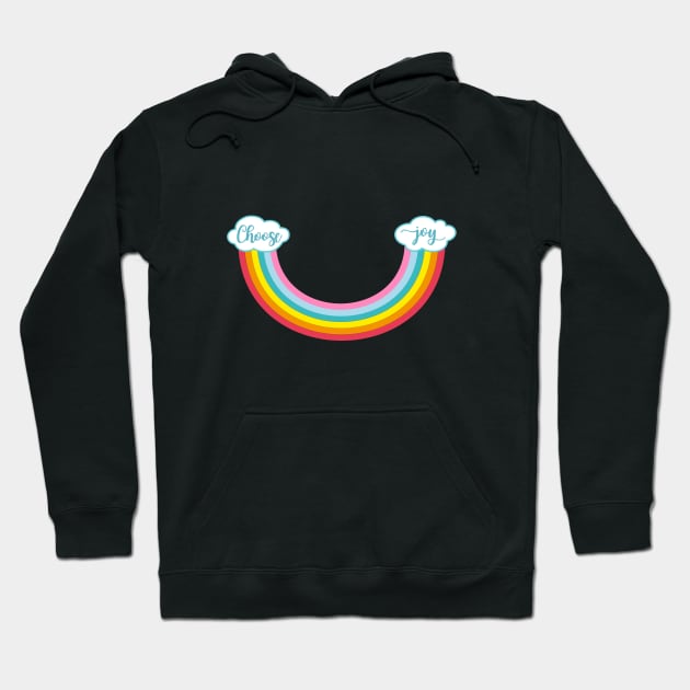 choose joy, rainbow smile Hoodie by beakraus